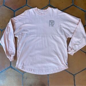 Disney Parks Spirit Jersey Medium Women Pink Rose Gold Glitter Walt Disney World